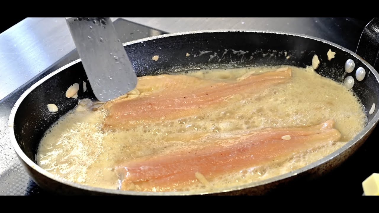 Recette truites aux amandes, pommes de terre persillées du Café de Certoux Genève.