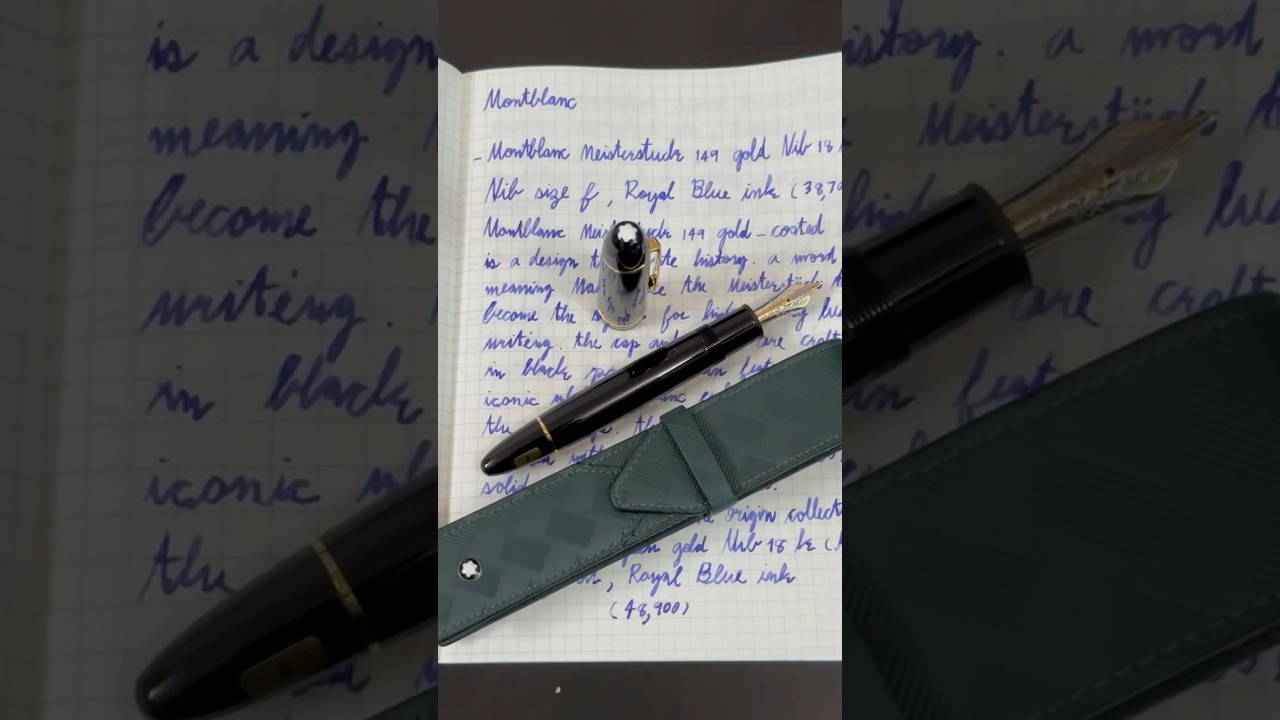 Montblanc Meisterstück 149 Gold Trim & The Origin Collection "The president pen" 🖋️