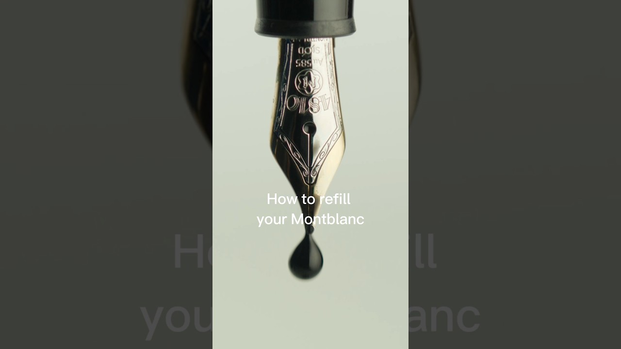 Tutorial of how to refill your Montblanc Writing Instrument🖋️🖤 Enjoy ✨