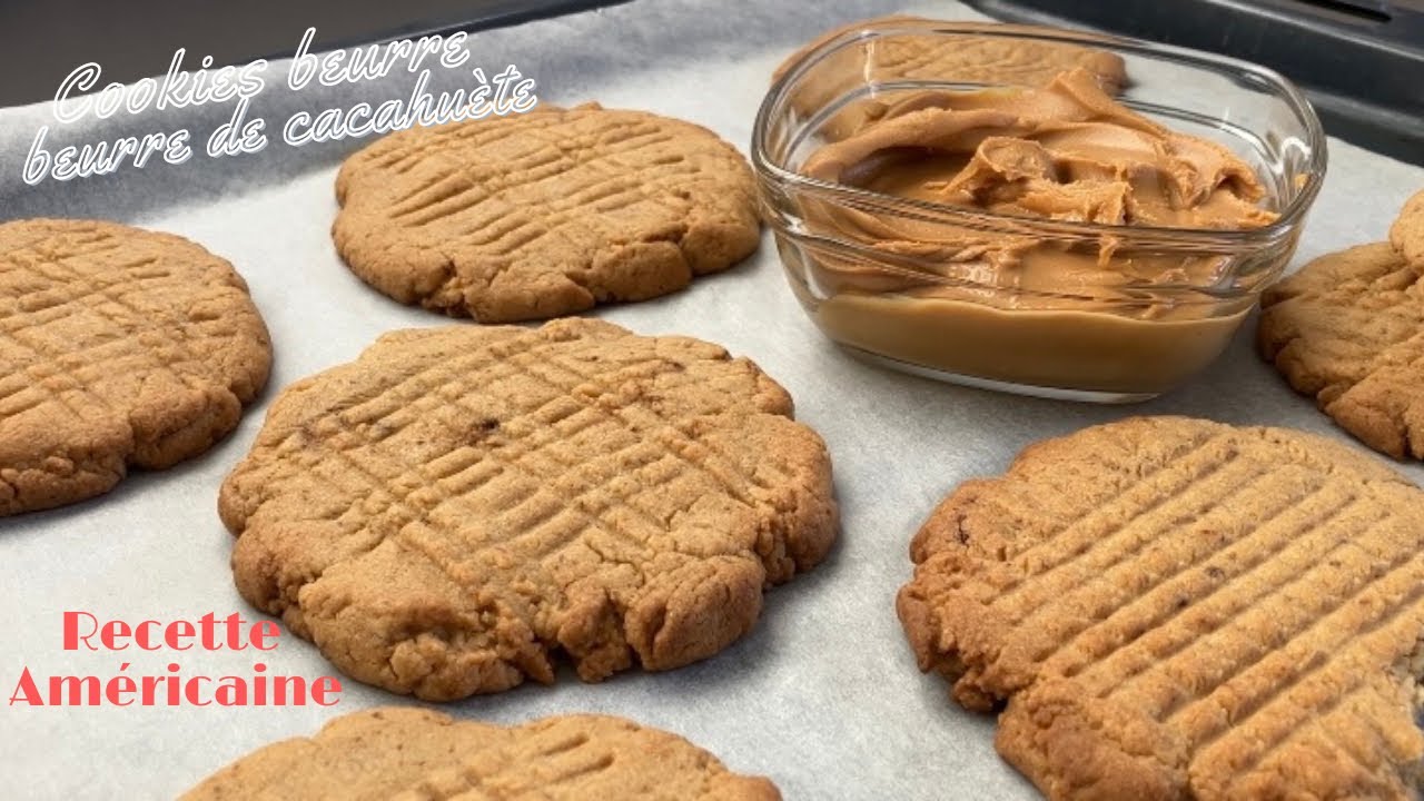 Cookies beurre de cacahuète - La vraie recette Américaine 🇺🇸
