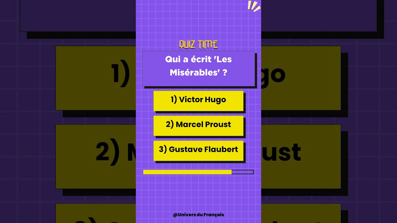 Quiz De Littérature Française : Les Auteurs