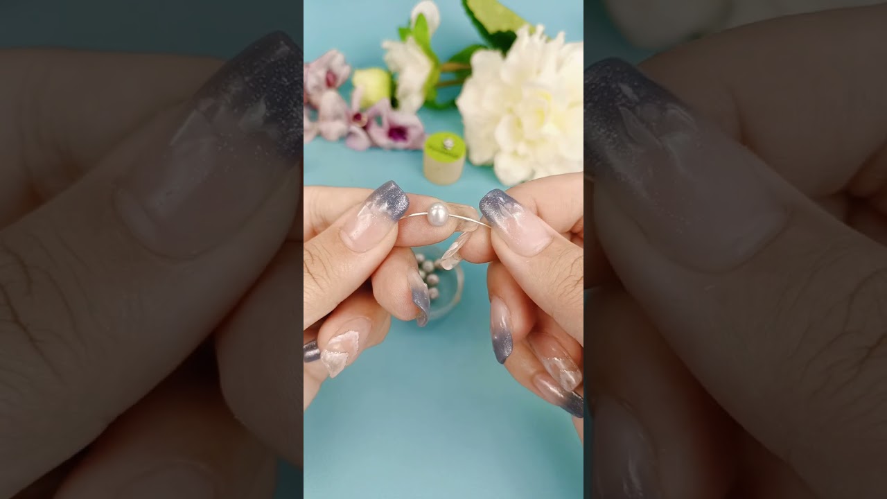 Bague en perles, simple et élégante #diy #jewellery #tutorial #simple #jewelry #elegant #shorts