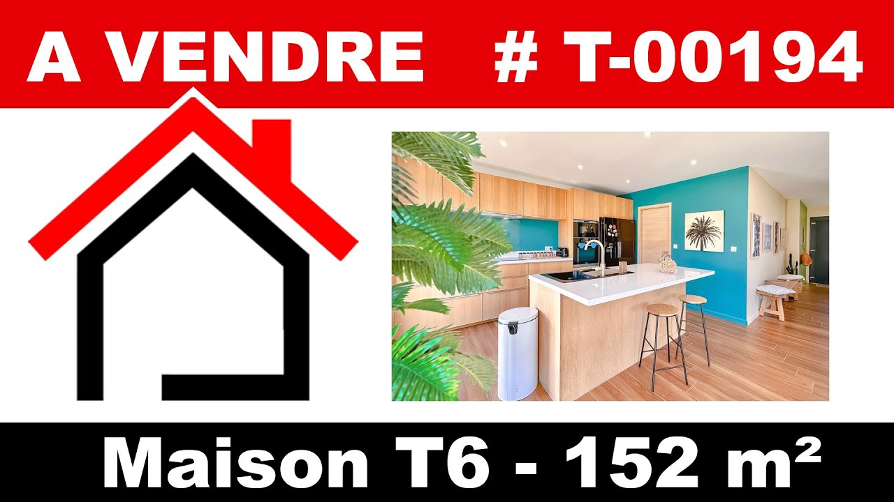 À vendre – Maison T6 moderne avec jardin et garage – Quartier Prémartine / Villaret #lemans