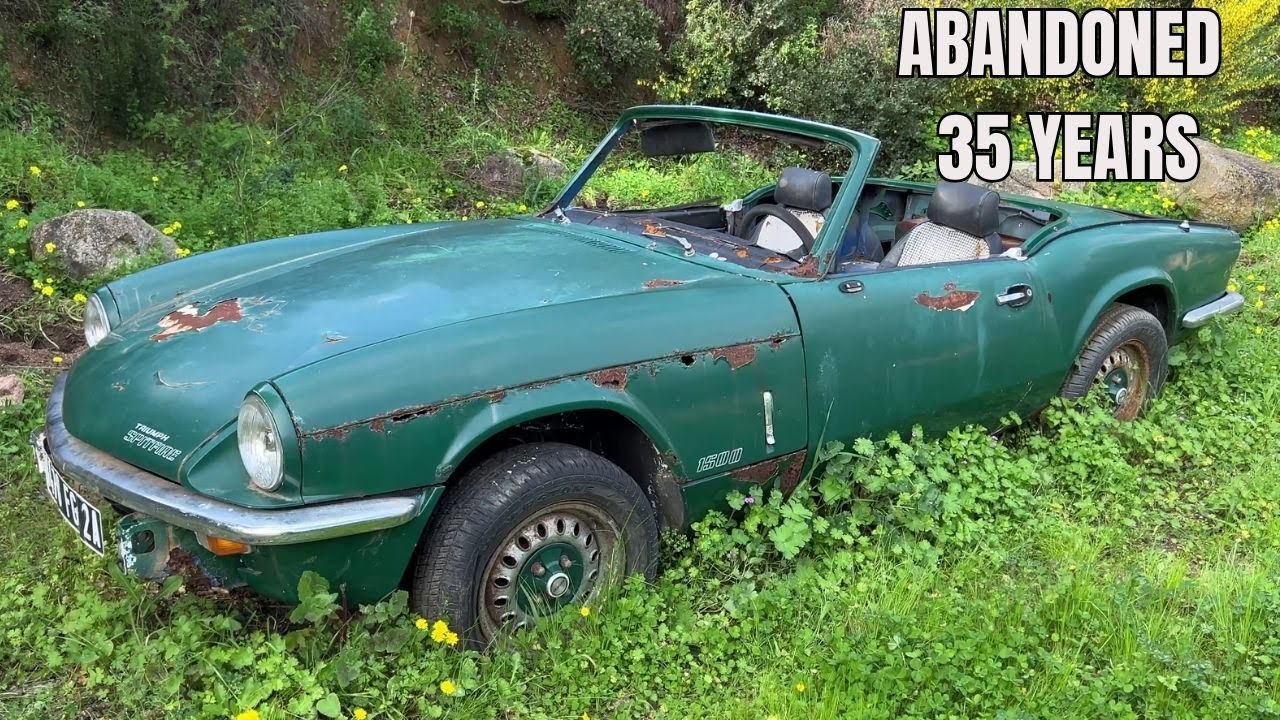 Abandoned Triumph Spitfire – Back on Wheels After 35 Years
