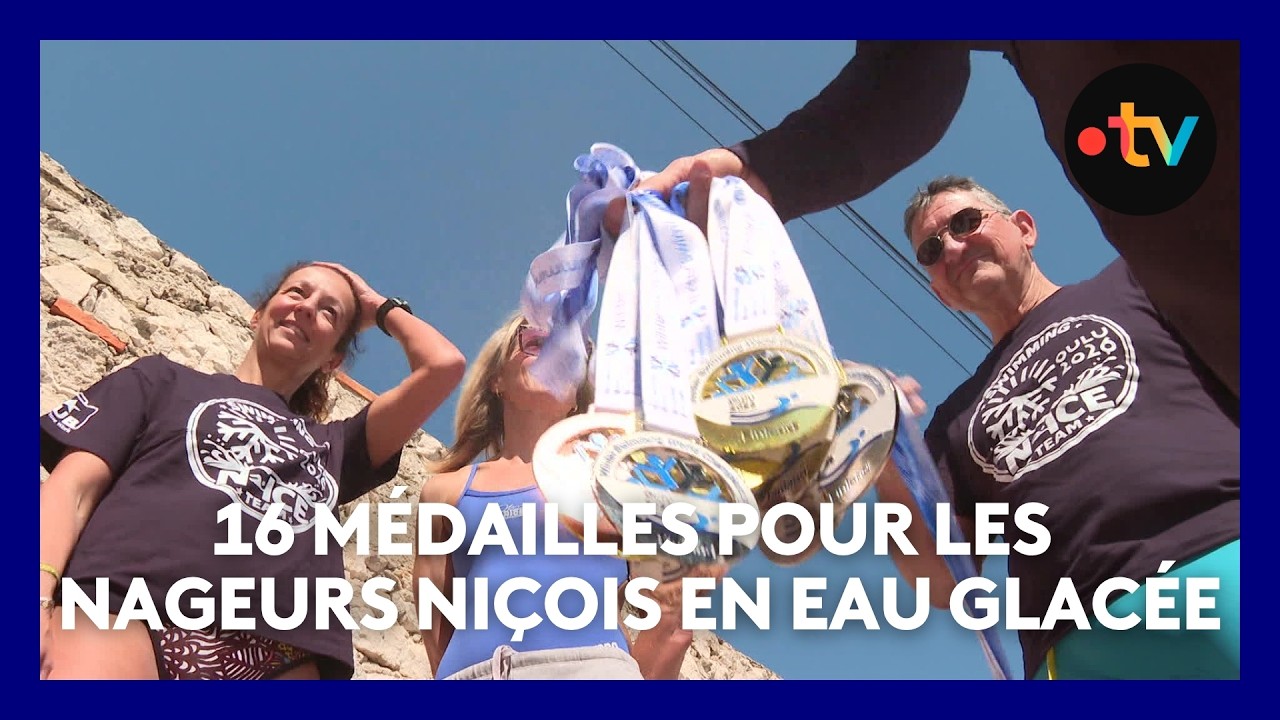 16 médailles pour les nageurs niçois aux championnats du monde de nage en eau glacée