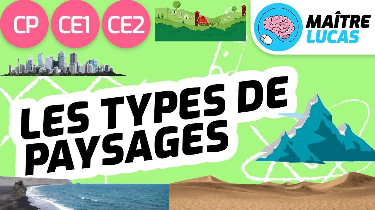 Les différents types de paysages CP - CE1 - CE2 - Cycle 2 - Sciences - Questionner le monde