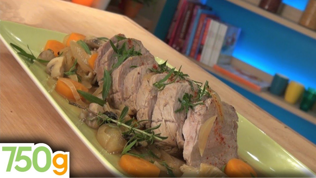 Recette du Rôti de veau aux champignons - 750g