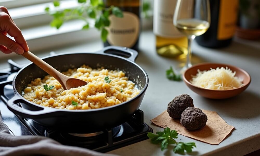 découvrez nos astuces et conseils pratiques pour réussir un risotto aux truffes délicieux et gourmand à la maison, étape par étape.