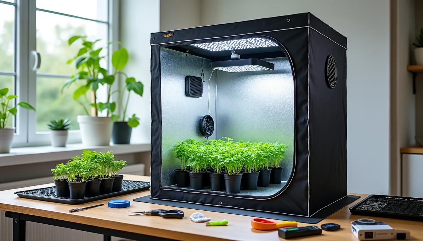 découvrez notre guide complet pour installer une tente de culture efficace à la maison, avec des conseils pratiques pour optimiser l'espace et garantir une croissance optimale de vos plantes.