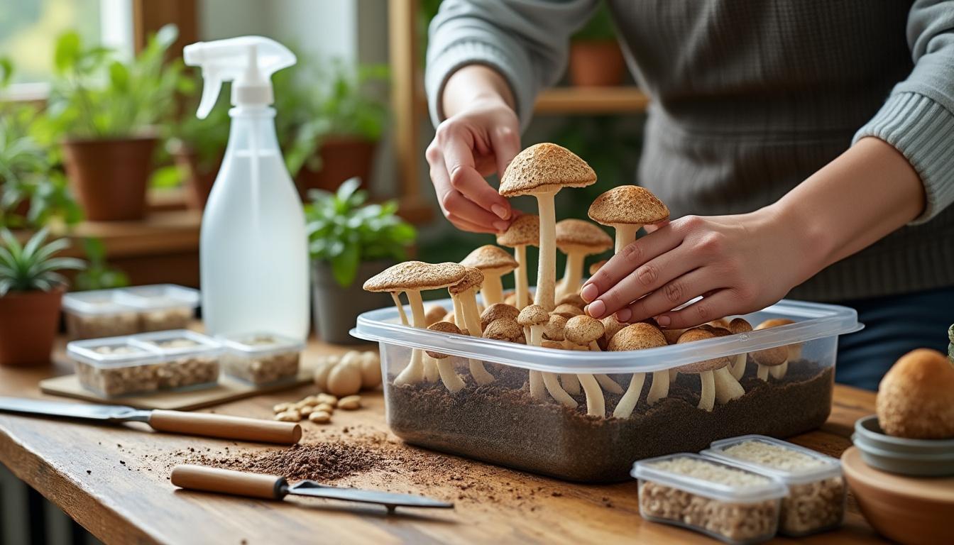découvrez notre guide pratique pour réussir la culture de champignons chez soi, spécialement conçu pour les débutants. apprenez les astuces essentielles pour cultiver facilement vos propres champignons à la maison.