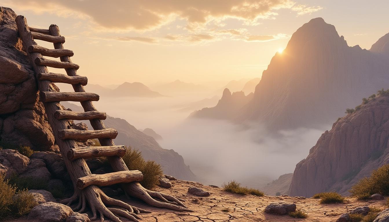 explorez une interprétation mystique approfondie de l'échelle de jacob dans la bible et découvrez ses significations spirituelles et symboliques.